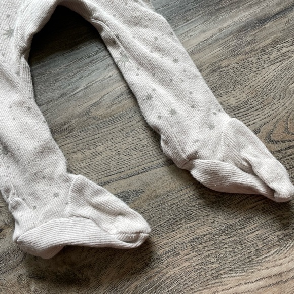 Pouf Baby Light Grey/Grey Cotton Footie Sleeper, size 9-12 Months - Picture 5 of 8